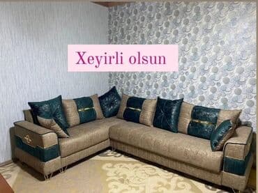 софа кровать: Künc divan, Qonaq otağı üçün, Parça, Bazalı, Açılan, Kitab — 28