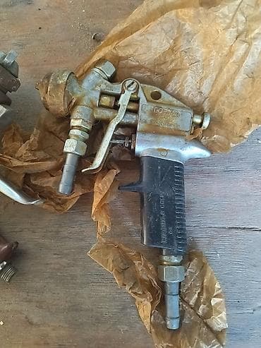 pulverizator: Məhsul: 2 ədəd pnevmatik boya püskürtmə tapançası (kompressorla — 2