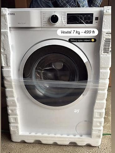 Paltaryuyan maşın Vestel, 7 kq, Yeni, Avtomat, Qurutmasız, Kredit yoxdur, Pulsuz çatdırılma