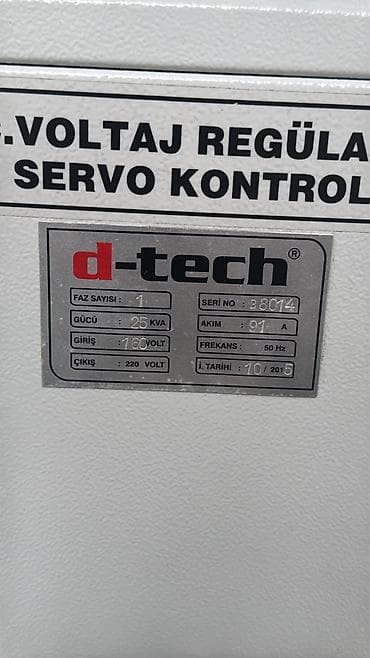 D-tech A.C. Voltaj Regülatör – Servo Kontrol Texniki xüsusiyyətlər: - — 1