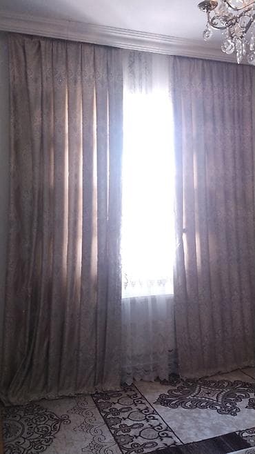 gilan pastel: Klassik üslubda pərdə dəsti - Material: qalın, işığı az buraxan — 1