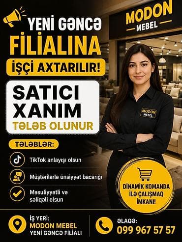 evde daye: Satış məsləhətçisi tələb olunur, Yalnız qadınlar üçün — 1