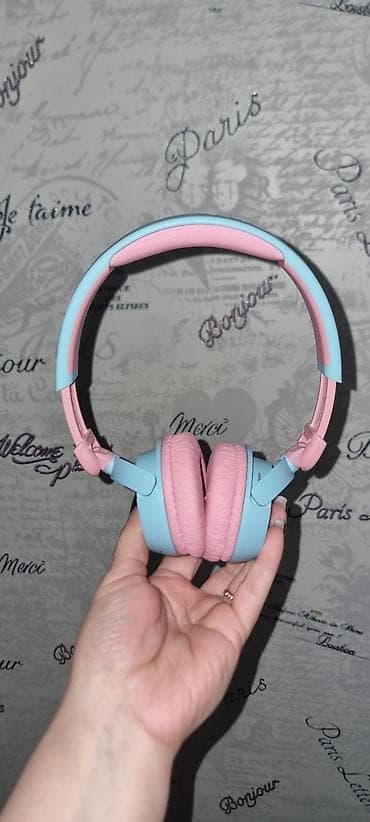 qulaqlıq jbl: ORİGİNAL JBL JR uşaqlar üçün qulaqlıq – mavi/çəhrayı - Brend: JBL (JR — 1