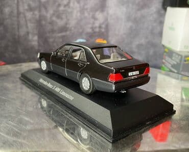 metbex tavan modelleri: Коллекционная модель Mercedes-Benz S600 W140 Limousine black 1998 CEF — 25