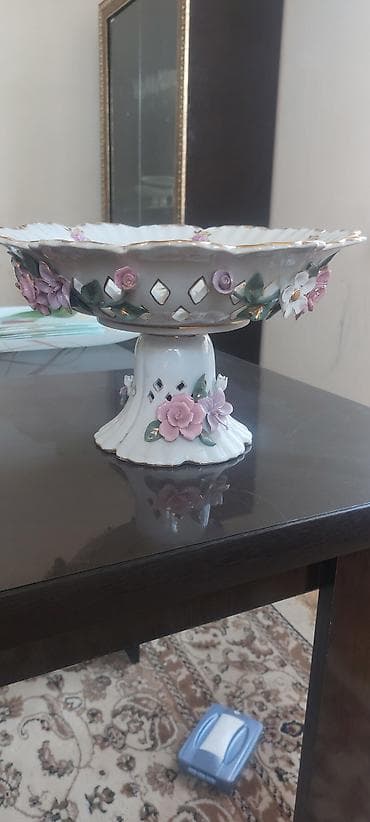 Кухонные принадлежности: Porcelain meyvə və desert qabı - Material: keyfiyyətli porselen - — 1