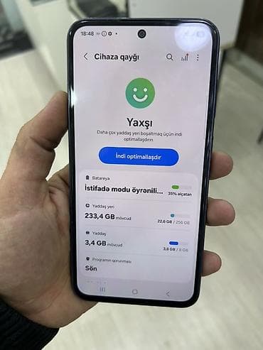 Samsung Galaxy A55, 256 GB, rəng - Göy, Barmaq izi