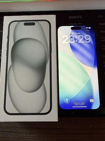iphone 16 islenmis: IPhone 15, Qara, Face ID — 1