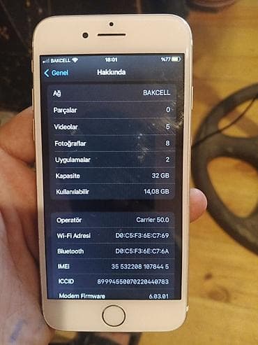 canon 2520 printer: IPhone 7, 32 GB, Qızılı, Barmaq izi, Face ID — 5