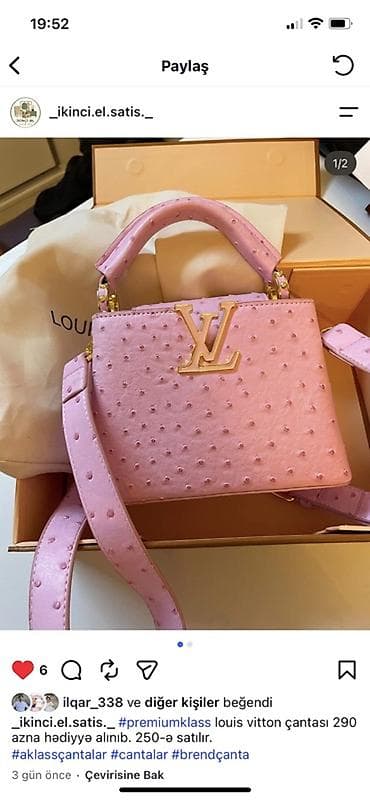 bil: Endirim olunacaq - Louis Vuitton qadın çantası, premium klass - Rəng — 1