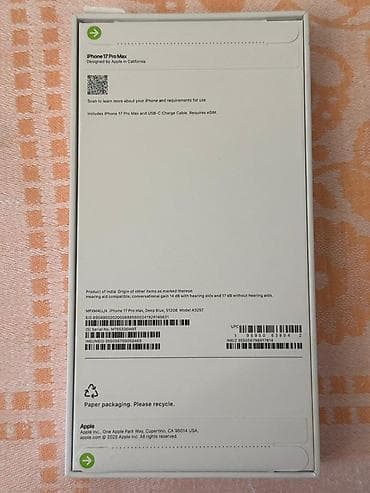 iphone 17 pro max 256: IPhone 17 Pro Max, 512 GB, Göy — 1