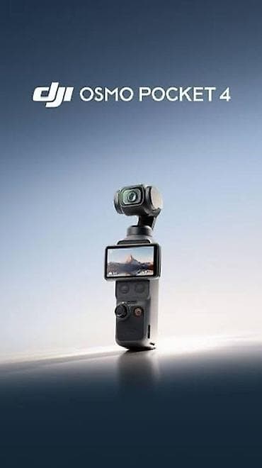 DJI Osmo Pocket 4 – cib ölçüsündə 3 oxlu stabilizatorlu əl kamerası lalafo.az -da DJI Osmo Pocket 4 – cib ölçüsündə 3 oxlu stabilizatorlu əl kamerası