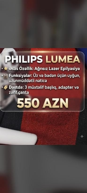 philips epilator: Philips Lumea IPL epilyasiya cihazı - Brend/model: Philips Lumea — 6