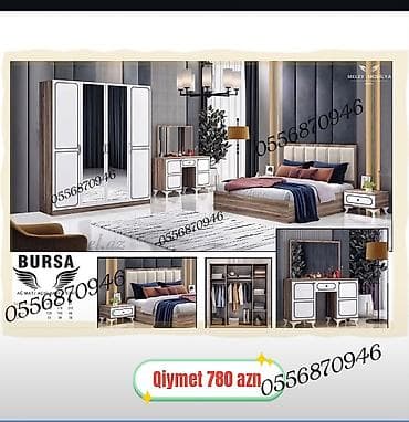 mebel skaflar: Yataq otağı mebel dəstləri – yeni sifarişlə hazırlanır Tərkib: - — 6