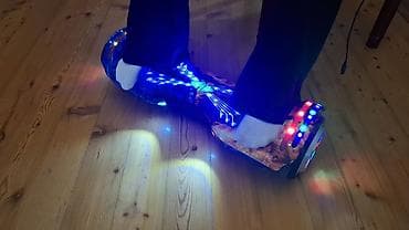 Elektrik nəqliyyatı: LED işıqlı balans skuter (hoverboard) - Ölçü: təxminən 6.5 düymlük — 2