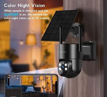 honor 20 pro: ☀️ 2K Wi-Fi Günəş Enerjili Təhlükəsizlik Kamerası — Solar Kamera 🏠 — 2