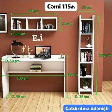 uşaq ucun yazı masası: 3’lü Yazı Masası Dəsti – 115₼ Çatdırılma ödənişli Dəst 3 hissədən — 4