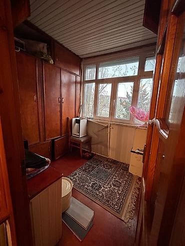 4cu mkr kiraye evler: 3 otaqlı mənzil – geniş eyvanlı - Planlaşdırma: uzun dəhlizli, 3 ayrı — 4