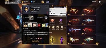 ikinci el noutbuklar: Free Fire oyun hesabı – yüksək səviyyəli, zəngin inventar Ümumi: - — 1