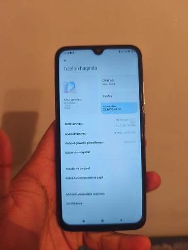 hard disk ssd: Redmi 8, 64 GB, rəng - Göy, Barmaq izi — 6