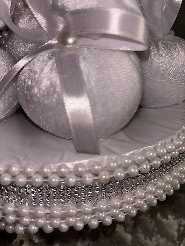 dekor kəpənəklər: Nişan ve ya toy üçün bezedilmiş kelle qend ve nabat.Tezedi.Mirvari ve — 1