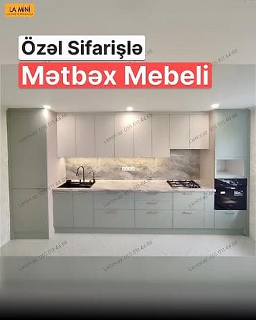 Özəl sifarişlə mətbəx mebeli – müasir, minimal və funksional həllər — 1