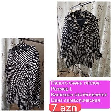 Palto, L, rəng - Ağ