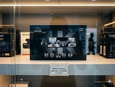 BOSSE Q7 güzgü tipli dash cam - 4K UHD video yazılışı - Ön güzgüyə — 1