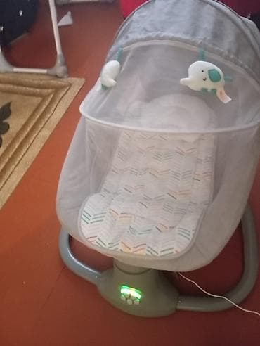 ucuz manej: Uşaq üçün elektrikli beşik/sallaq kreslo - Yumşaq, dəstəyi olan — 1