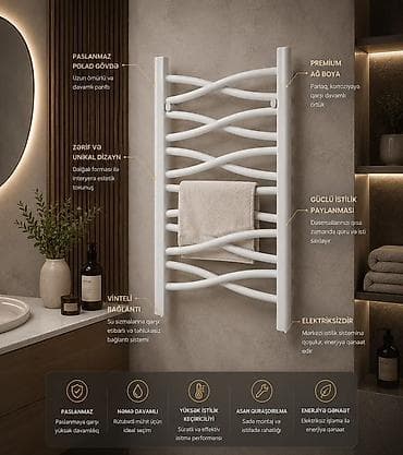 elekt: Premium havluq/dəsmal quruducuları – zərif dizayn, yüksək keyfiyyət — 10