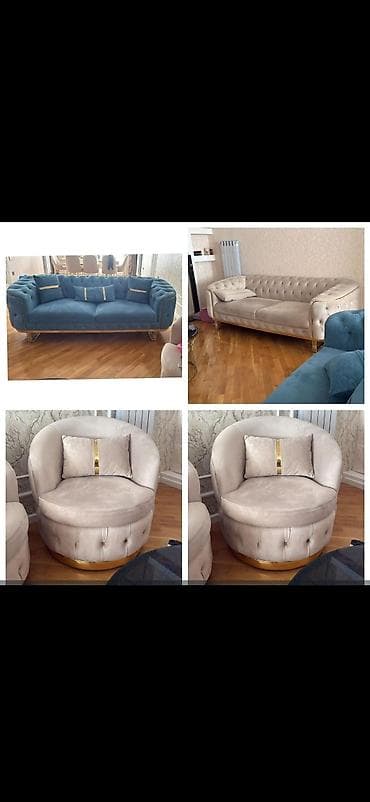 Divan, Açılmayan, Bazasız, Vеlur parça, Çatdırılma yoxdur