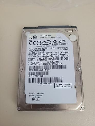 Hitachi 2.5" laptop HDD - Model: Hitachi HTS545032B9A300 (Travelstar lalafo.az -da Hitachi 2.5" laptop HDD - Model: Hitachi HTS545032B9A300 (Travelstar