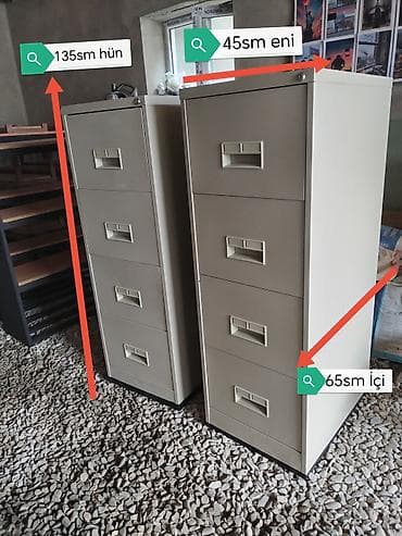 Ofis dolabları: Dəmir dolab şkaf. Demir dolab skaf. 4 siyirmeli ela veziyyetde — 3