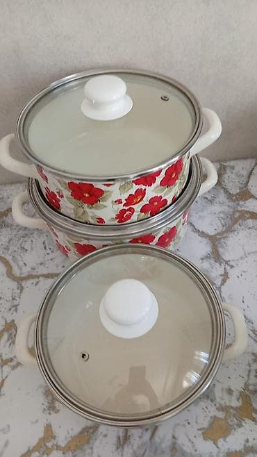 korkmaz qazan desti: Qazan, rəng - Ağ — 1