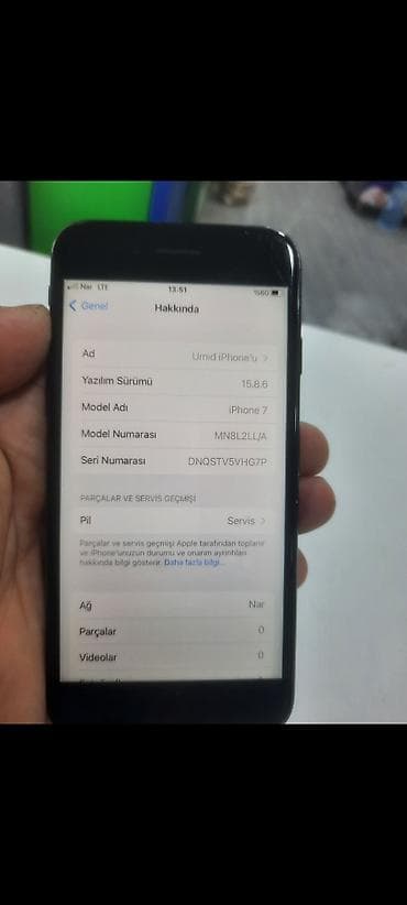 aple 17: IPhone 7, 128 GB, Qara, Zəmanət, Barmaq izi, Simsiz şarj — 4