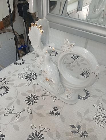 goyercin sekli cekmek: Fiqur, Keramika, rəng - Ağ — 2