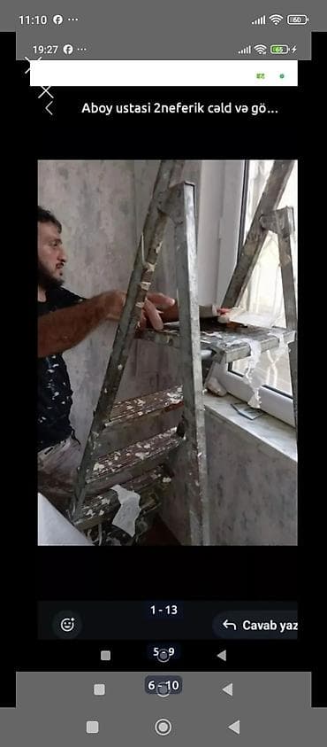 Elektrik işləri: Aboy ustası malyar ustası emusiya ustası şpoklyovka ustası paduqa — 5