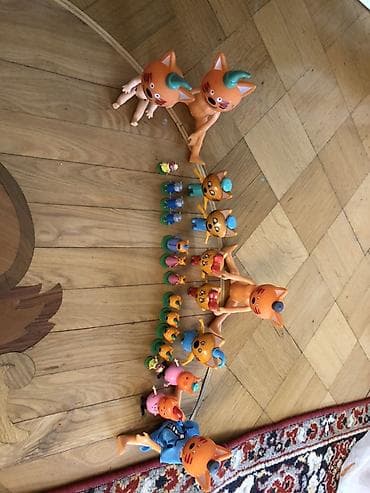 Игрушки: Uşaq oyuncaqları – pişik fiqurları kolleksiyası 3 kota,три кота - — 3