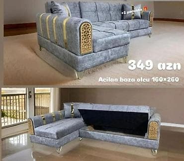 Künc divan, Yeni, Açılan, Bazalı, Parça, Şəhərdaxili pulsuz çatdırılma