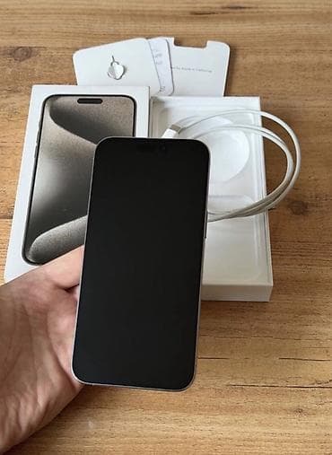 vətən n muhafizə: IPhone 15 Pro, 256 GB, Black Titanium, Face ID — 1
