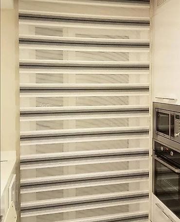 Qab-qacaq və mətbəx ləvazimatları: Zebra jalüz pərdələr - İkili qatlı zebra sistemi: şəffaf və sıx — 6