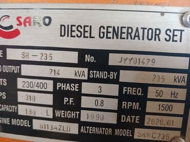generator qiyməti: Her nov ve her kvada generator ve stabilizatorlarin ve upslerin alişi — 4