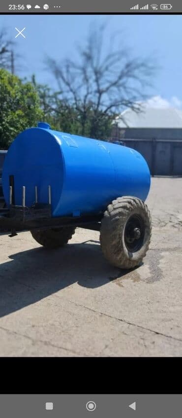 qosqular: Su/süni maye daşıma üçün qoşqu çən - Həcm: iri tutumlu silindrik — 1