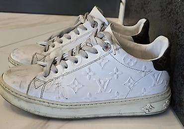 kişi ayaqabısı: Louis Vuitton kişi krossovkaları - Model: Aşağı profilli, bağcıqlı LV — 2