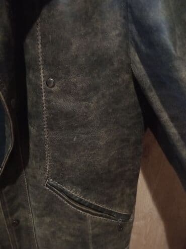 Plaşlar: HUGO BOSS kişi dəri gödəkcə - Material: qalın, təbii dəri — 1