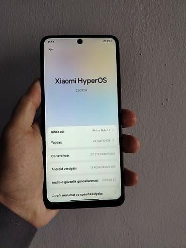 not: Redmi Note 13, 128 GB, rəng - Qara, İki sim kartlı, Face ID, Barmaq izi — 2