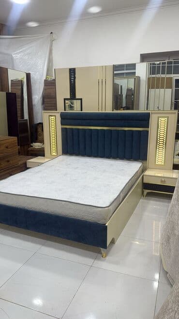 кухна мебели: Двуспальная кровать, Шкаф, Комод, Трюмо — 5