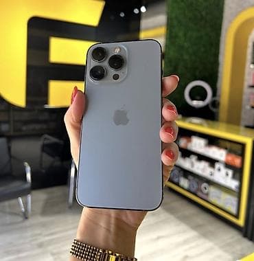 iphone 16 e4: IPhone 13 Pro, 128 GB, Blue Titanium, Zəmanət, Simsiz şarj, Face ID — 1