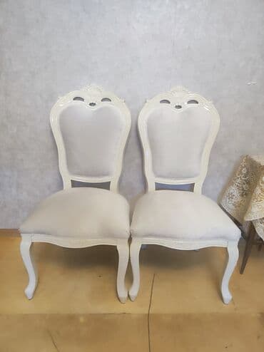 ağ stullar: 5 Ədəd stul 1-i kreslo 500 Manat — 2