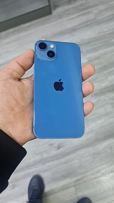 Компьютеры, ноутбуки и планшеты: IPhone 13, 128 ГБ, Голубой, Face ID — 3