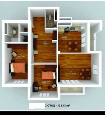 дома в ипотеку в баку: М. Ази Асланов, 3 комнаты, Новостройка, м. Ази Асланов, 133 м² — 23